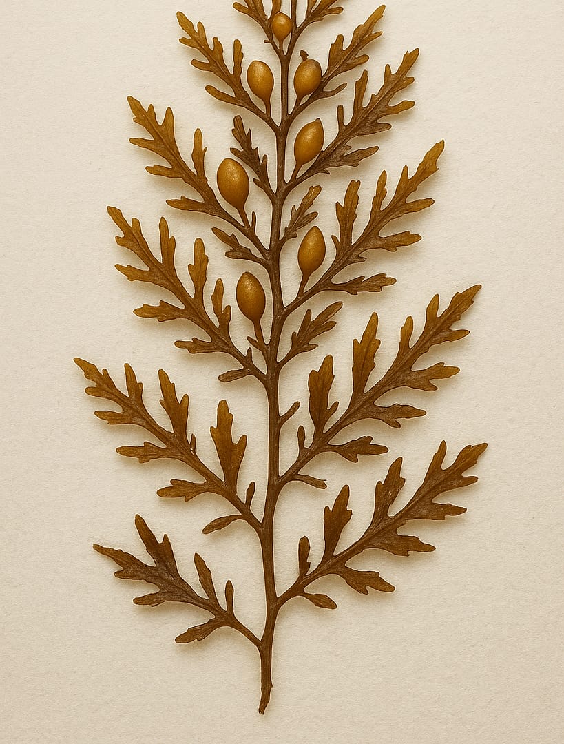 Algue brune Sargassum spp. ou Sargasse