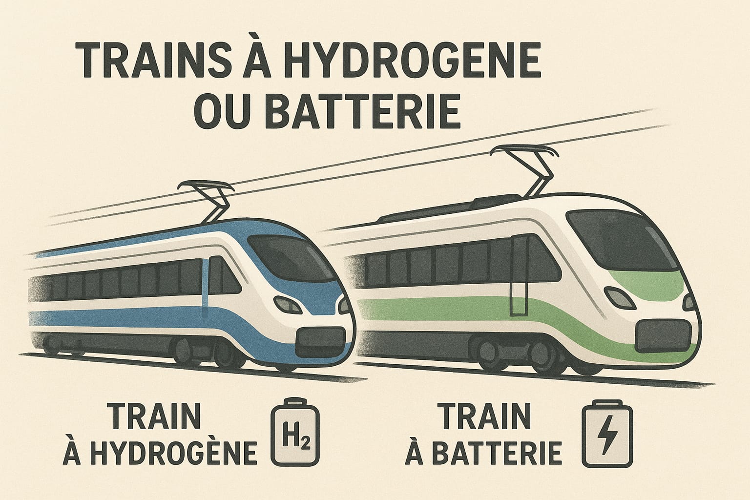 Trains à hydrogène ou batterie