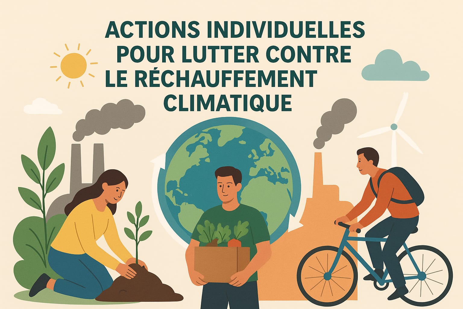 Actions individuelles pour lutter contre le réchauffement climatique