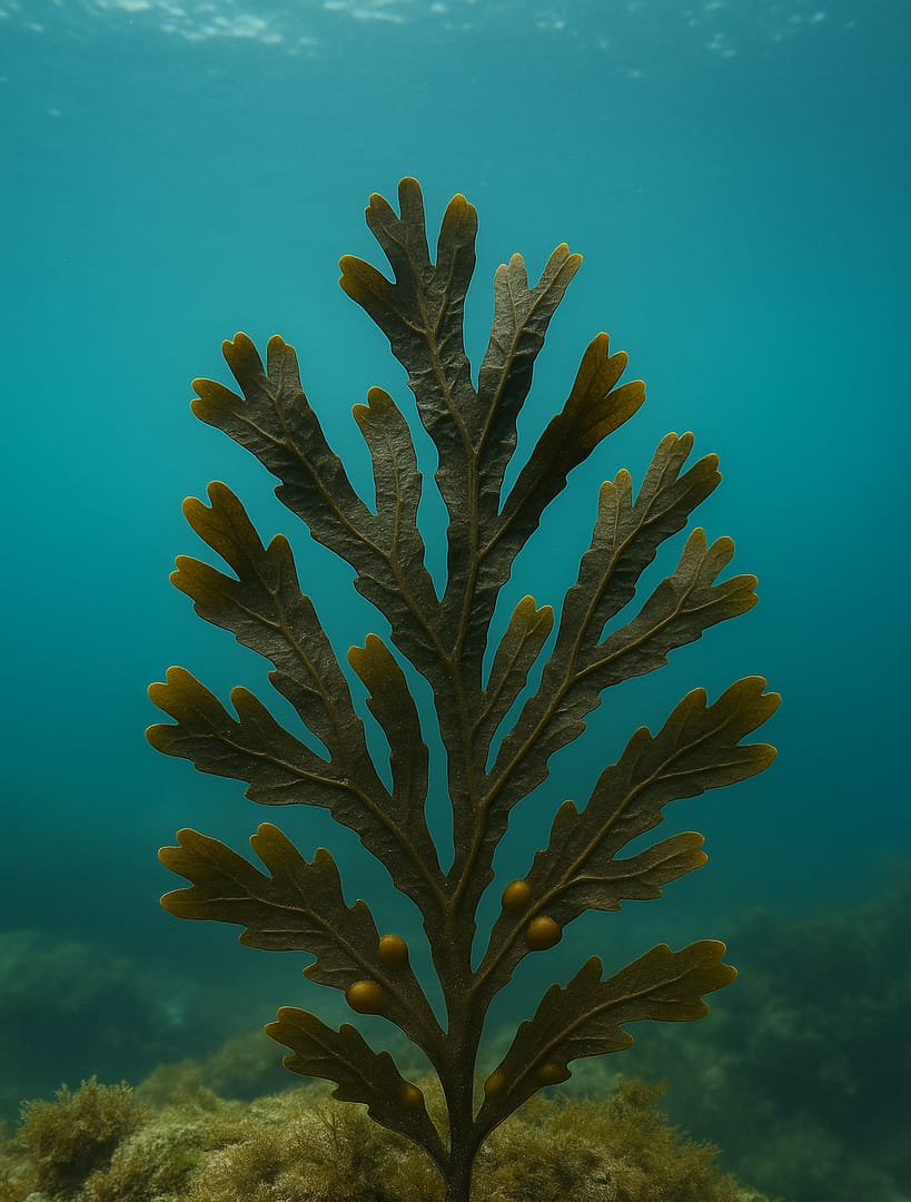 Algue brune Fucus ou Fucus vesiculosus
