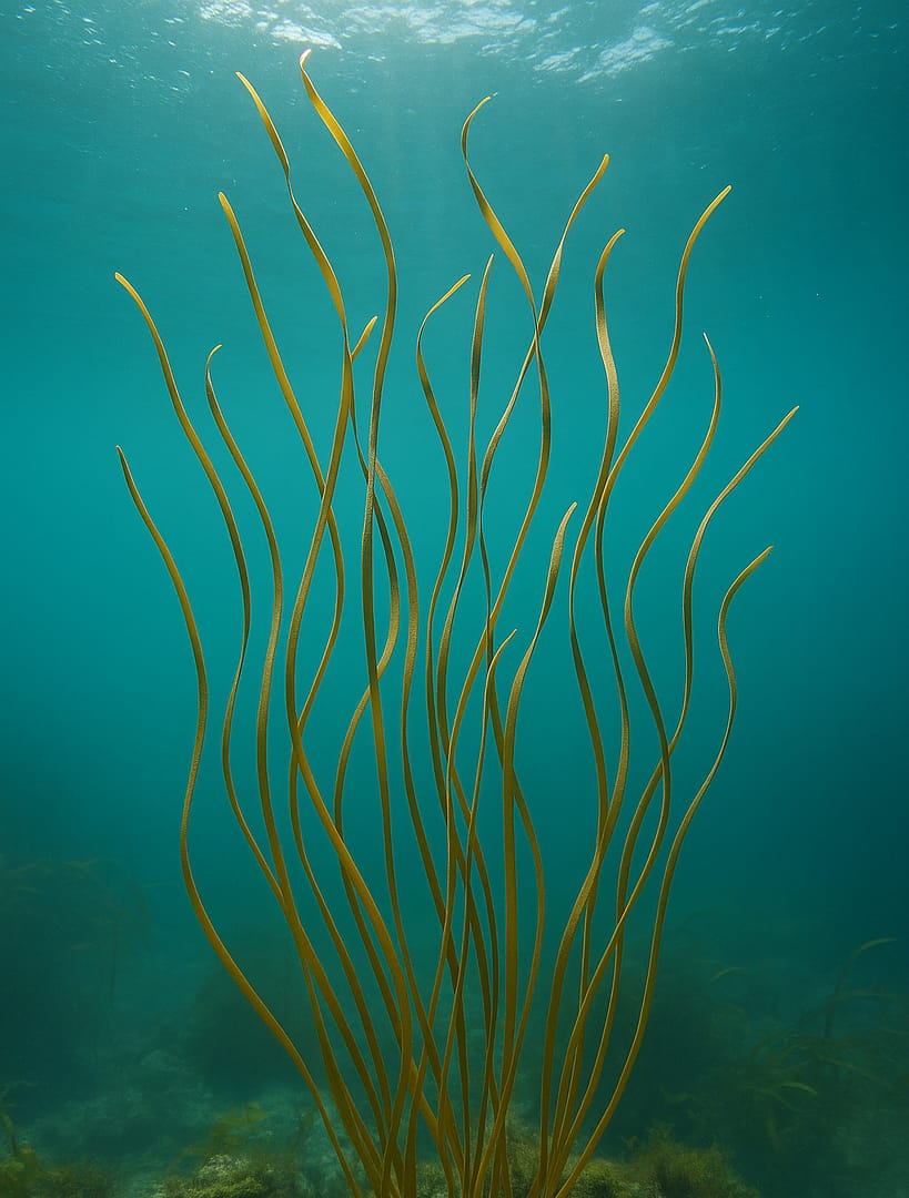 Algue brune Spaghetti de mer ou Himanthalia elongata