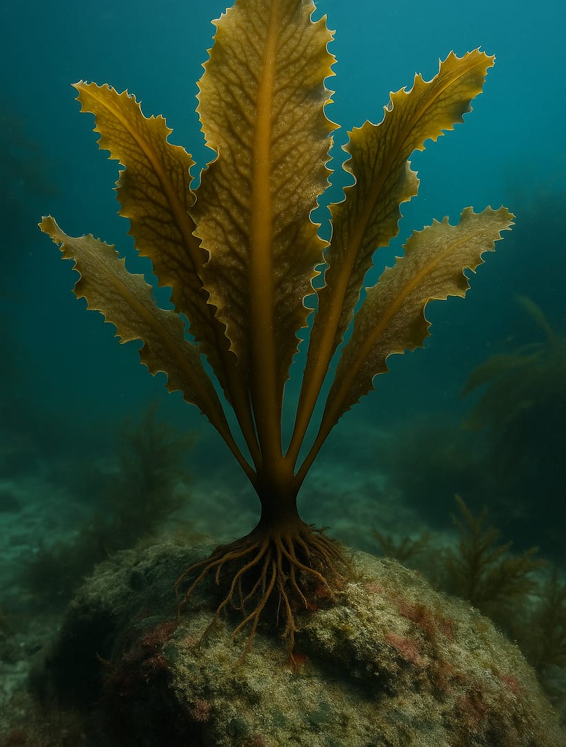 Algue brune Wakamé ou Undaria pinnatifida