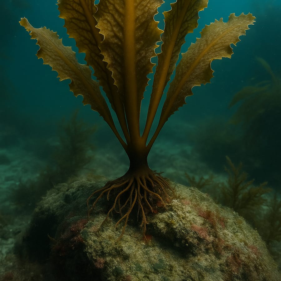 Algue brune Wakamé ou Undaria pinnatifida