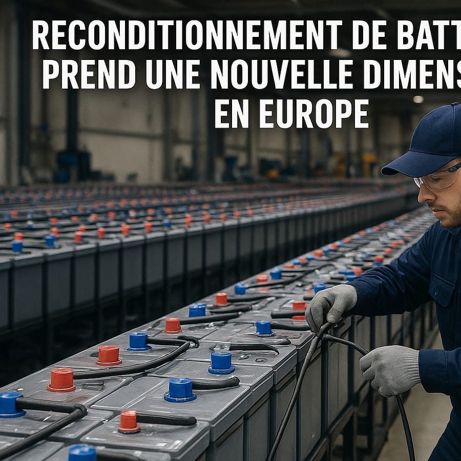 Reconditionnement de batteries prend une nouvelle dimension en Europe.